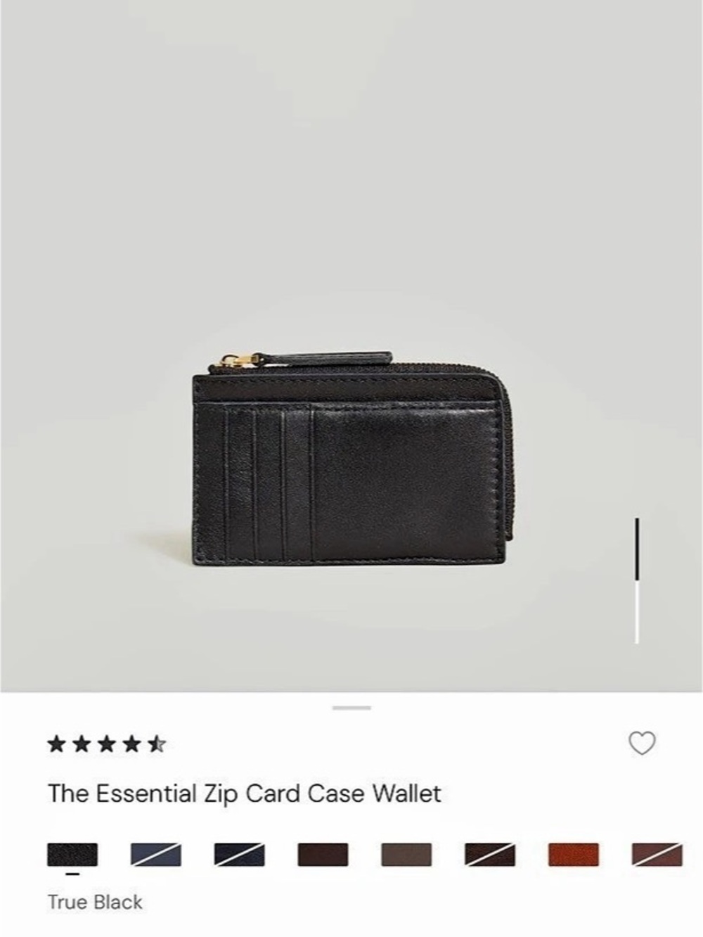 Madewell Essential Zip Card Case Wallet